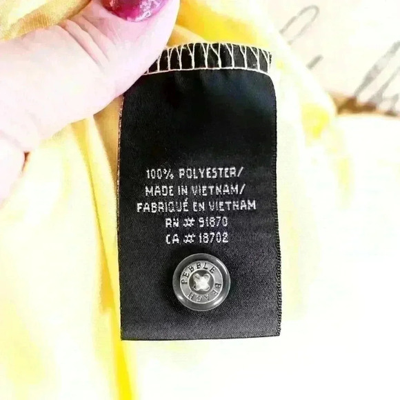 Pebble Beach Performance Size XXL Yellow 1/4 button embroidered back polo golf - Picture 9 of 10